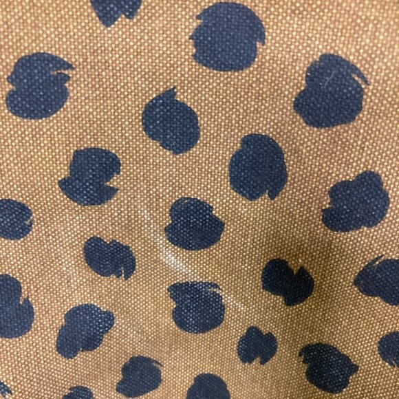 Madewell Canvas Transport Tote Painted Spots Leopard Print Sturdy Wear marks - Picture 6 of 13